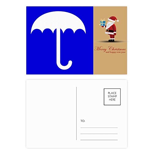 Cartes postales carrées bleu pluie lot papeterie originale et décoration