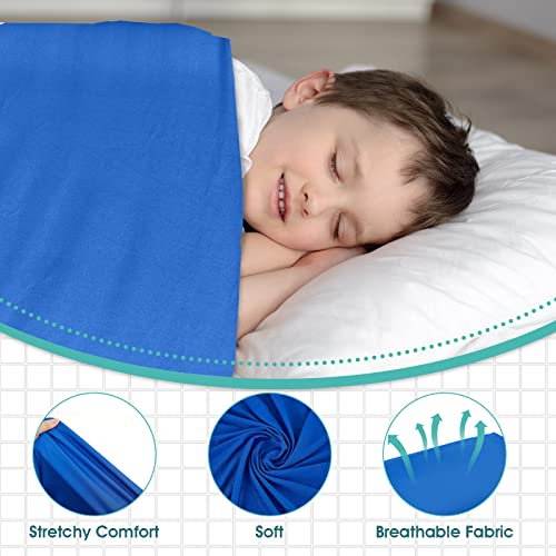 4 Pcs Sensory Compression Bed Sheet For Kids Autism Sensory Products Cool Stretchable Compression Blanket Deep Relaxing Feeling Snuggle Sheets Help With Autism Adhd Sdp Sensory Processing Disorder #TOP2