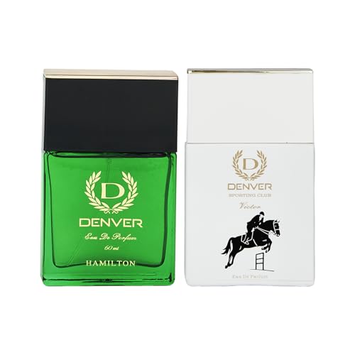 Image of DENVER Hamilton & Victor Perfume For Men - 60ML Each, Pack Of 2| Long Lasting Perfume Body Scent For Men