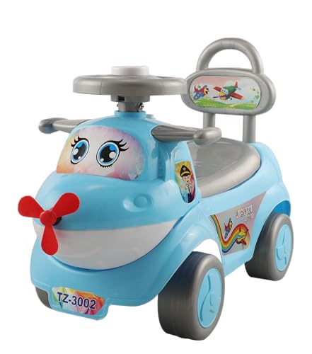 Image of Toyzoy Starlight Manual Push Ride On with Music & Light for Kids|Boys|Girls Age 2+ Years (Blue)