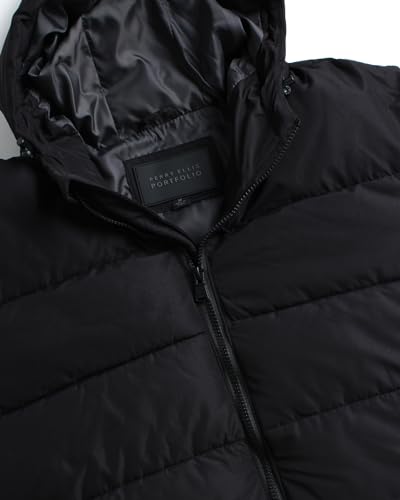 Perry Ellis Men's Hooded Puffer Jacket - Insulated Quilted Winter Coat - Weather Resistant Men's Bubble Jacket (Sizes: S-XXL)3