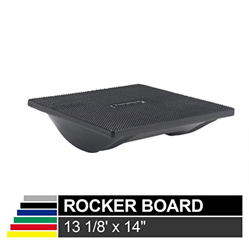 TheraBand Rocker Board Stability and Balance Trainer, Lateral Balance Board for Physical Therapy