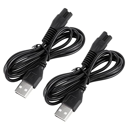 minkissy 2Pcs Cabo De Barbear Universal Cabos De Carregamento Barbeador Elétrico Masculino Cabo De C