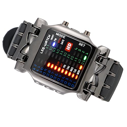 Vvikizy LED- Elektronikuhr, Herausfordernde Zeiterkennung, Datumsfunktion für Männer und Frauen, PU- Armband, Verstellbare Armbanduhr-7