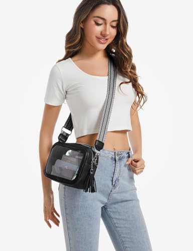Image of Unilily Clear Bag for Stadium Events, Clear Purse Stadium Approved Crossbody Bag for Concerts Sports Festivals Events Women