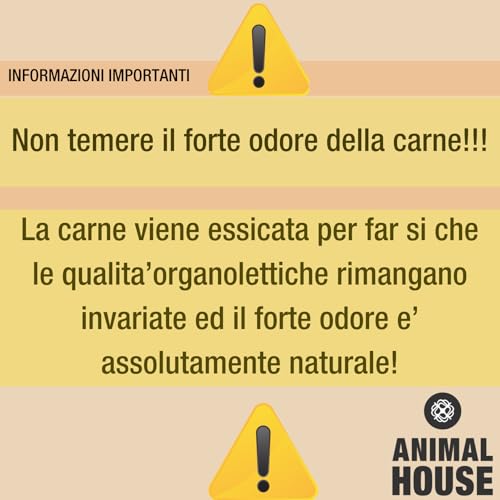 Animal House - Natürlicher Barf-Snack für Hunde, mit Ausschnitten von Schweineohren, Italienischer Proteingenuss für das Wohlbefinden Ihres vierbeinigen Freundes (500 g, Schweineohren)