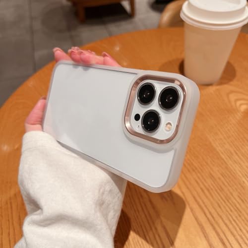Coque de luxe en métal pour iPhone 13 de protection antichoc transparente