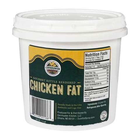 Cornhusker Kitchen - Chicken Fat, Chicken Schmaltz - Keto, Paleo, Whole30 (1.5 Pound Tub) Cover