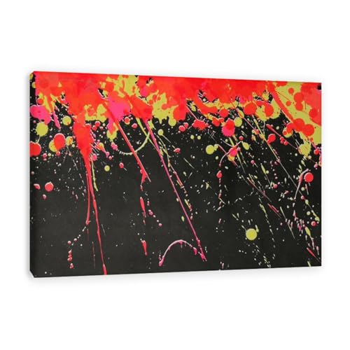 Toile Feux d'artifice Walasse Ting pour salon : sublimez votre décoration murale 50X75cm