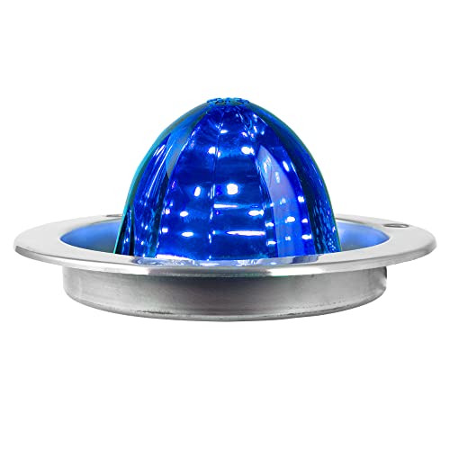 GG Grand General 81915 Blue/Blue Classic Watermelon 18 LED Light with Stainless Steel Flange Mount Bezel