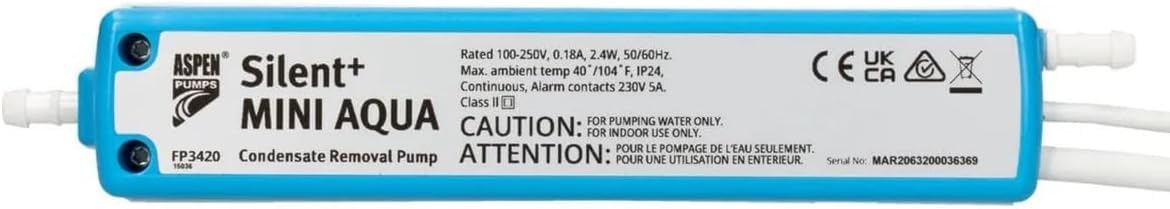 Aspen Pumps FP3420 Pompa Scarico Condensa Silent+ Mini Aqua 5ª Generazione