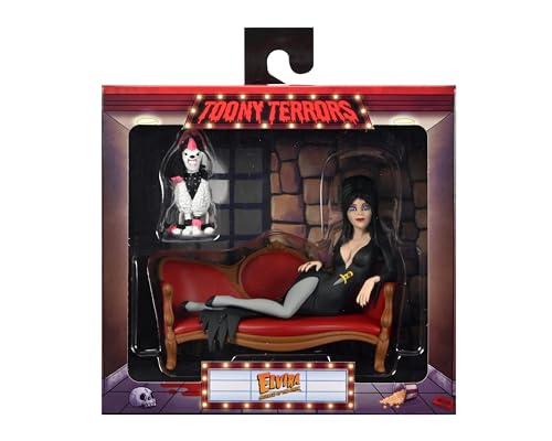 NECA - Elvira on Couch (Toony Terrors) 6' Action Figure Boxed Set