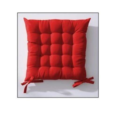 Today 261211 Assise Matelassée Polyester Pomme d'amour/Rouge 40 x 40 cm