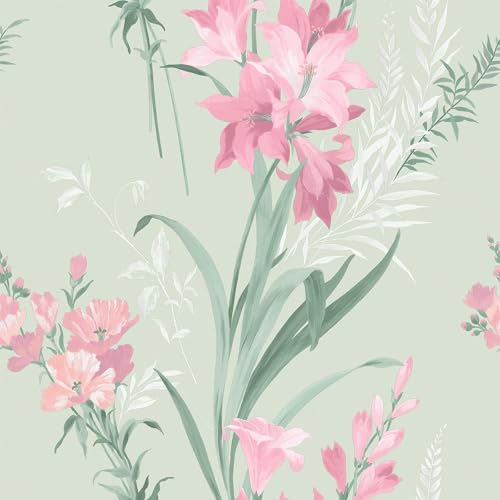 Belgravia Decor Thalia Floral Botanical Themed Wallpaper Perfect for Feature