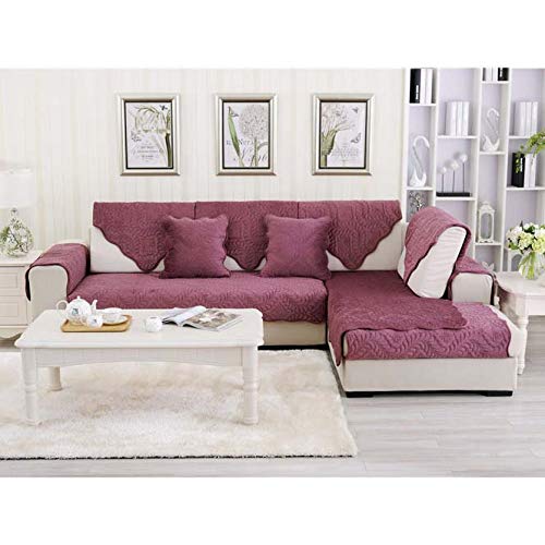 Tissu de canapé anti-glisse en peluche 70x210cm pour protéger le cuir froid