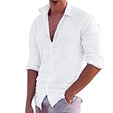LÄSSIGE DESIGNERHEMD --- Das Chambray-Leinen-Arbeitshemd, Premium, Aufgesetzte Brusttasche, Knopfverschluss, Verstellbare Manschetten, Business-Hemden, Schlichte, Lässige, Einfarbige Hemden.