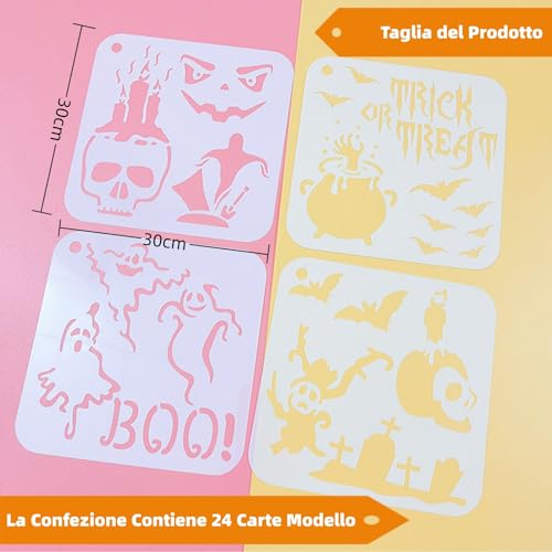 24 pezzi Stencil Tattoo per Truccabimbi, Modello