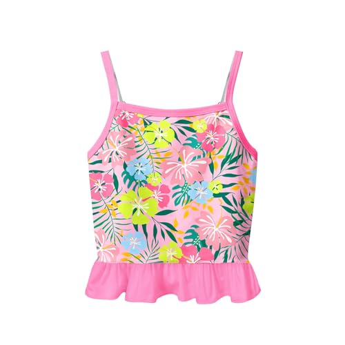 Image of Girls Kids Rash Guard Sets 3 Pieces Tankini Bathing Suit Swimwear Long Sleeves Swimsuit for 3-8 Years