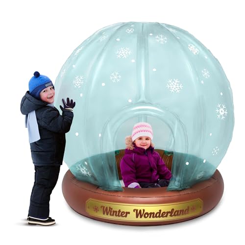 Inflatable Snow Globe - Inflatable Snow Fort with Entrance -