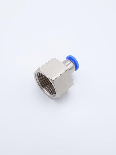 Vista 162 de Empuje para conectar conexión de tubo de 1/8" OD x 1/4" macho NPT rosca, línea de agua recta macho neumática, conectores de empuje rápido