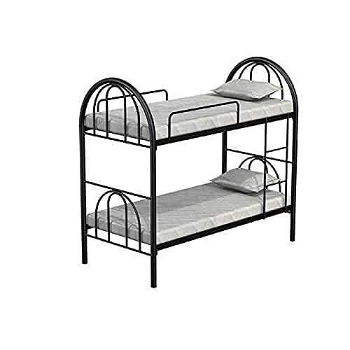 Image of Swing Black Wrought Iron Bunk Bed Without Mattress