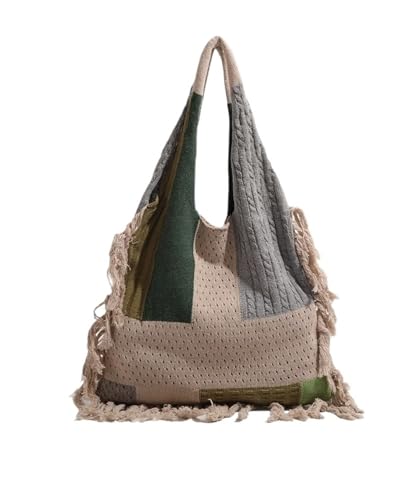 Large Crochet Beach Bag Crochet Purse Boho Beach Bag Vcation Bags Knitted Bags Knit Purses Cute Summer Purses Handbag(Blue)