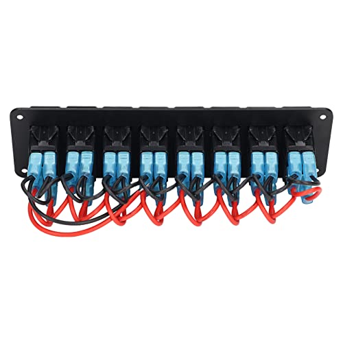 Tableau interrupteurs 8 gangs en plastique durable ABS PC pour environnement marin