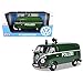 Volkswagen Type 2 (T1) Police Van Polizei Dark Green 1/24 Diecast Model Car by Motormax 79574