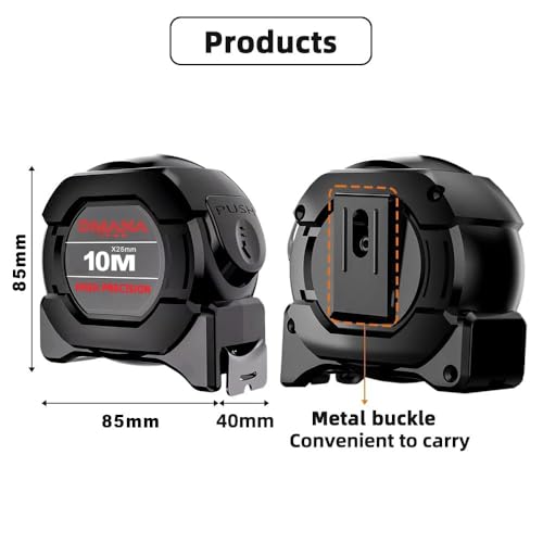 Cinta Métrica 10 m x 25 mm con Freno y Cuerpo de Acero miniatura 5
