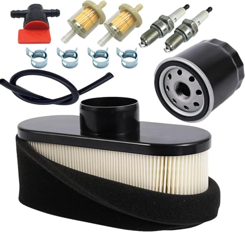Caalii Tune Up Kit for Husqvarna Z254F Parts, Oil Filter Air Filter for Husqvarna Zero Turn Lawn Mower.Gravely Oil Filter for Kawasaki Oil Filter RF651V FR730V FS481V FS541V FS600V FS730V.