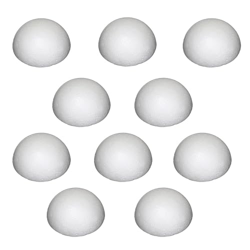 Meuey Lyot 4 inch About 10.2 cm White Styrofoam Ball Foam Balls Craft Ball Foam Balls DIY Art Deco and Home Craft Project 6PCS (10)