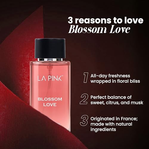Image of La Pink Blossom Love EDP Perfume for Woman & Man | Rose, Citrus, Fruity & Amber Notes | Long Lasting Unisex Luxury Fragrance for Men & Women | 100ml
