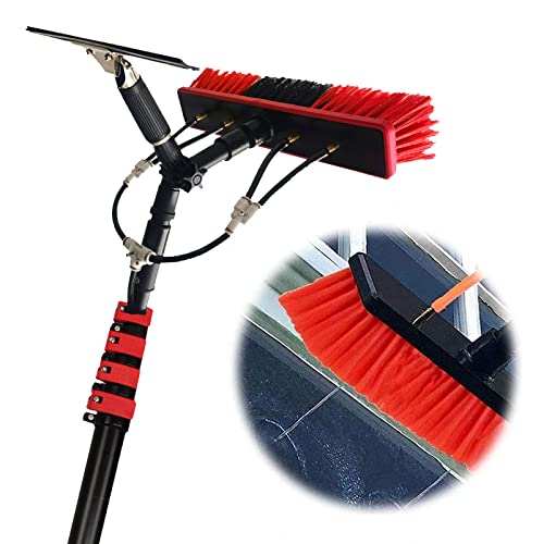 Teles Cepillo de limpieza para suministro de agua, para paneles solares y sistemas fotovoltaicos, 3,6 m - 10,8 m, cepillo giratorio para una limpieza eficiente
