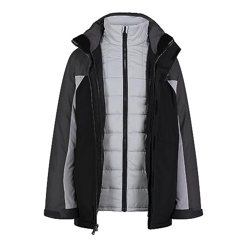 Image of Under Armour Boys Print Westward 3-in-1 Jacket, Removable Quilted Liner & Hood, Windproof & Water Repellant