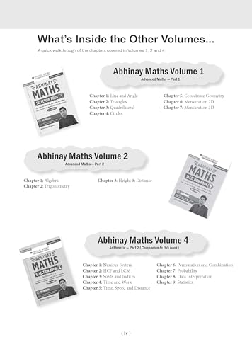 Image of Abhinay Maths Selection Book - Vol. 3 | Bilingual Workbook for SSC CGL, CHSL, CAPF & All Govt Exams | Concept Based Questions with Video Solutions | ... Part I (For Exam) [English Medium]