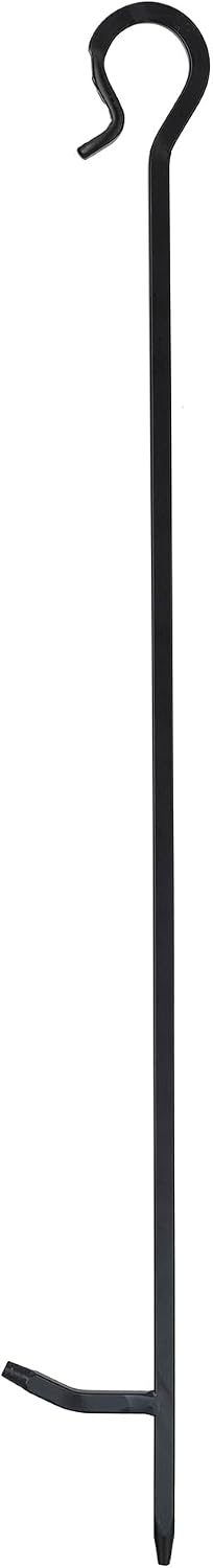 UniFlame 29.5" Black Finish Fireplace Poker with Crook Handle (P-1002)