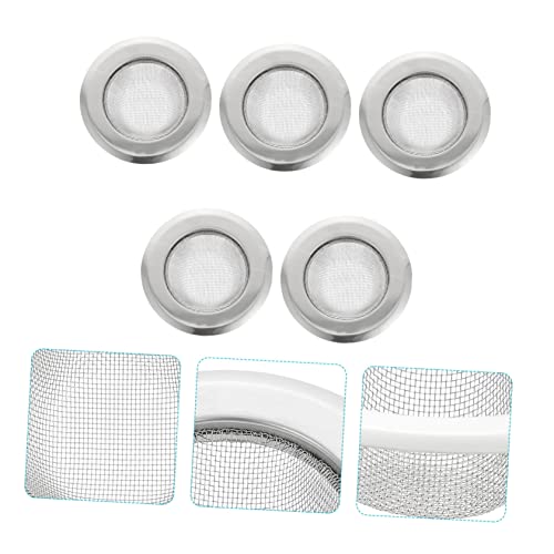 Veemoon 5pcs coladores de fregadero de acero inoxidable miniatura 4