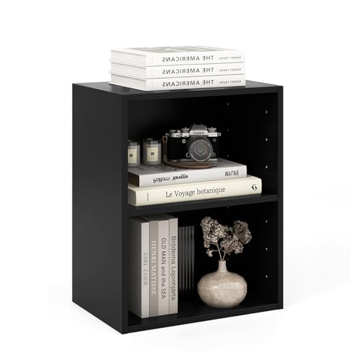 SILKYDRY 2 Cube Shelf, Wood Cubby Storage Organizer, 2 Shelf