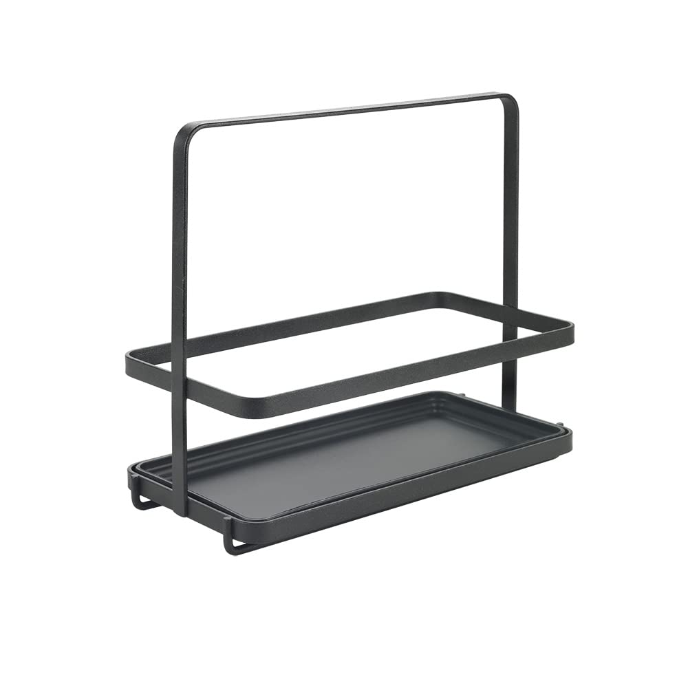 Metaltex Porta olio aceto spezie Tokyo Lava. Accessorio organizer da cucina antiruggine antigraffio antiurto. Organizzatore cucina made in Italy. Mensola da appoggio. Scaffale porta spezie 23x11x20cm