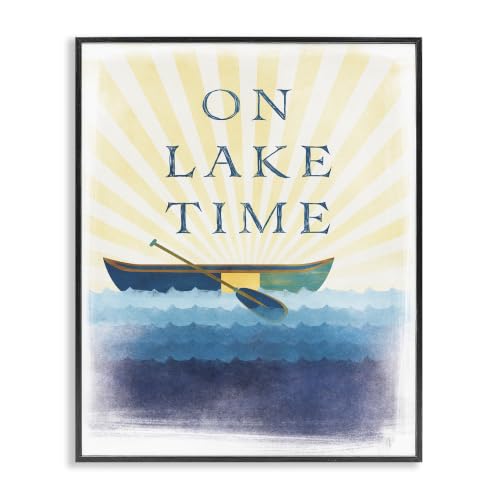 'On Lake Time Relaxing Sun Rays'| Framed Giclee Art