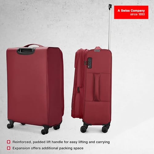 Image of WENGER, Veric Medium Softside Case, Salsa, 66 Liters, Swiss Designed-Blend of Style & Function, 612317-X1
