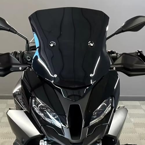 Déflecteur d'air moto S1000XR élargi noir : éliminez la pression du vent sur autoroute