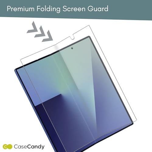 Image of Casecandy Set of 4 Screen Protector Guard for Samsung Z Fold 7 (Front + Back + Inside Screen + Hinge Screen Protector) - HD /Anti Scratch /Easy Installation Kit