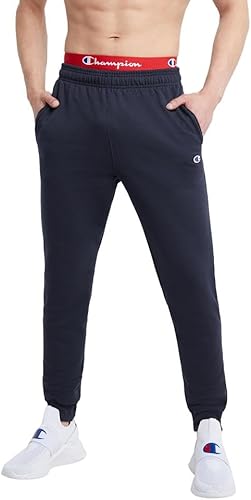 Champion Men's Fleece Joggers Sweatpants, Standard Fit, Midweight Fleece, Available in Regular and Big & Tall, Deep Navy, XX-Large
