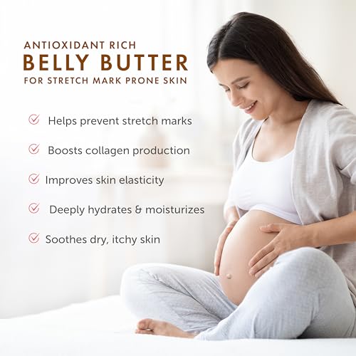 Belly Butter for Pregnancy - Tummy Butter for Stretch Marks Pregnancy - Belly Butter for Maternity Skin Care - Made with Cocoa Butter - Belly Cream for Pregnancy and Stretch Marks - Image 4
