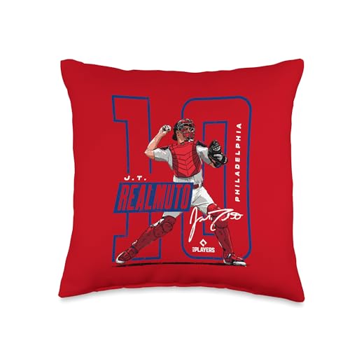 J.T. Realmuto | Philadelphia MLB Players League | MLBREA4013 Throw Pillow