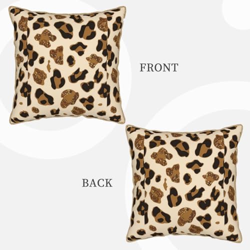 Housse de coussin léopard velours doux et confortable pour décoration de chambre - 4