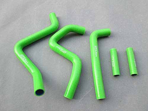 Aluminum Radiator & Hose For Kawasaki Kx125 Kx250 1994-2002 95 96 97 98 99 00 01 02 (Green) #TOP6