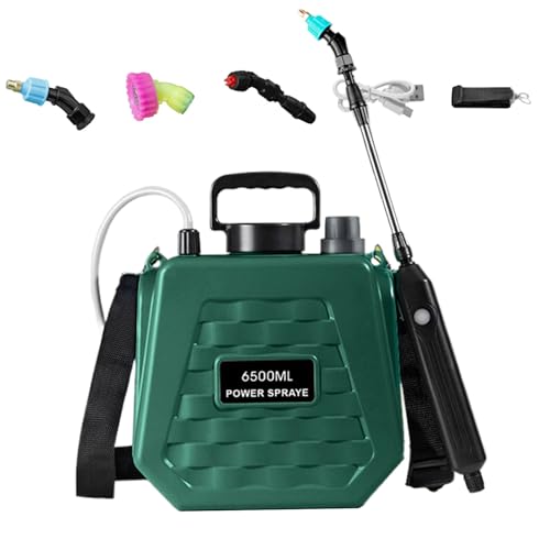 Ahuuen Mochila Pulverizadora con Batería | Pulverizadores en Mochila para Césped y Jardinería | Depósito para Fumigar Abono con 2 Velocidades Ajustables para Jardinería Agrícola y Césped
