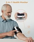 Checkme Blood Pressure Machine for Home Use, Bluetooth Blood Pressure Monitor w ECG Function, Automatic Arm Cuff 22-42 cm, Rechargeble BP Machine for Home, Local Storage 50 BP & 10 EKG, Compatible APP